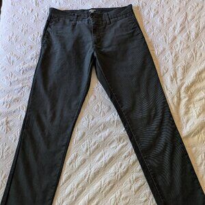 Carhartt WIP Sid Pants Mens 32x32 Black Slim Fit Tapered Leg Hemmed to 32X39
